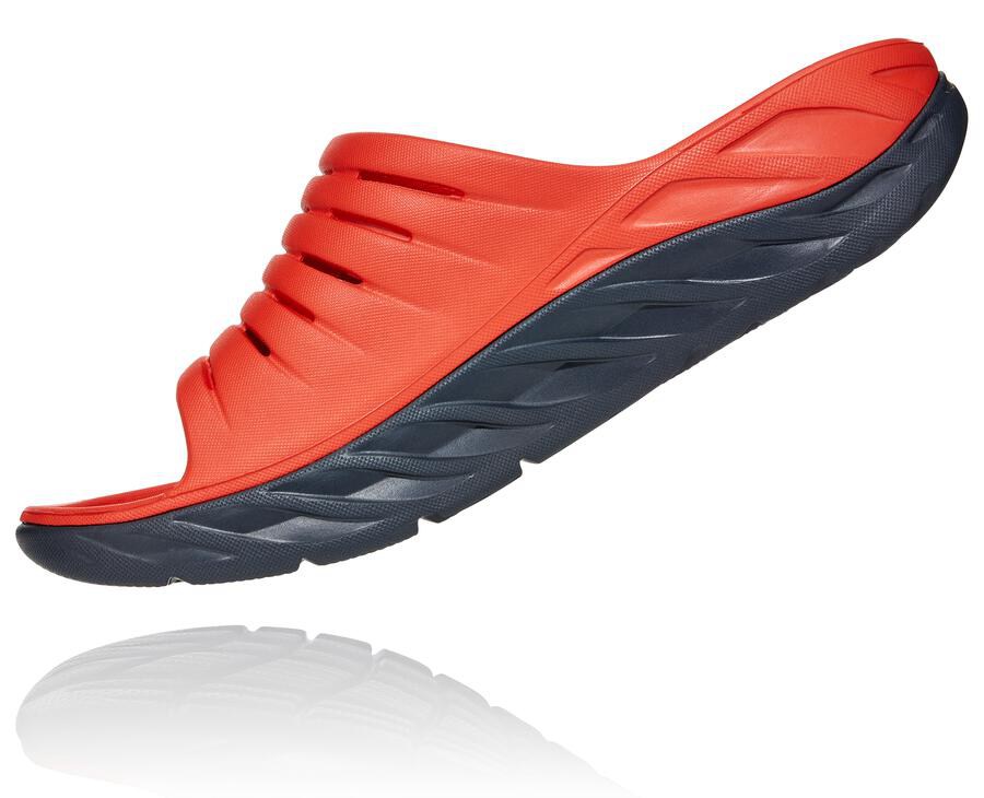 Hoka One One Ora Recovery Tofflor Herr - Röda - AWELR-1563